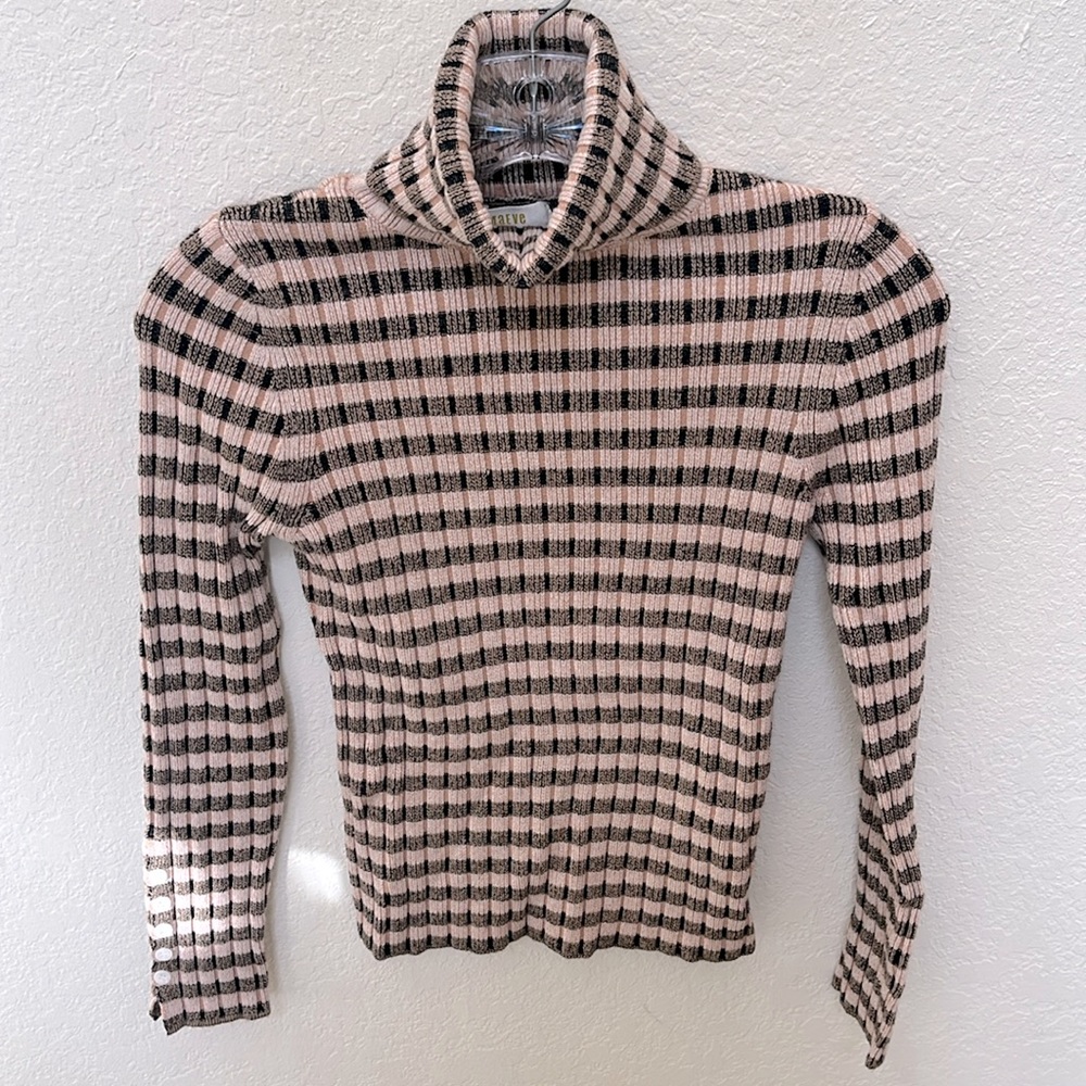 Maeve Striped Turtleneck